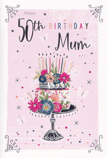 Picture of HAPPY 50TH BIRTHDAY MUM CARD